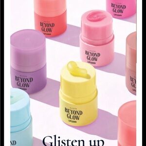 Avon Beyond Glow Lip Cream Set - Pink, Purple, Yellow